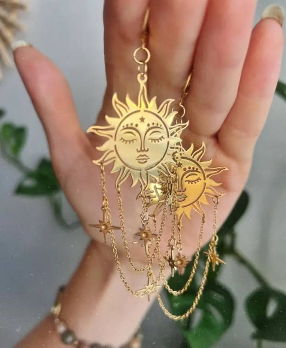 Sun Dangle Earrings