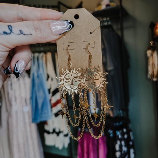 Sun Dangle Earrings